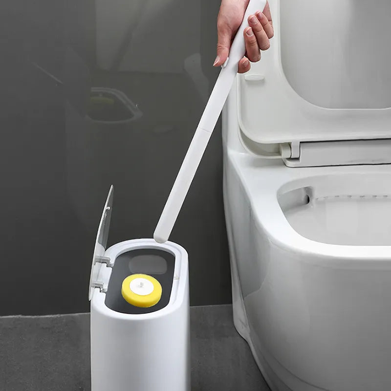 IZEFS Disposable Toilet Brush With Cleaning Liquid