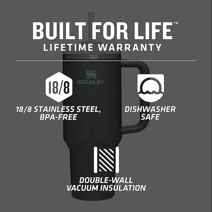 Stanley Tumbler with Handle Straw