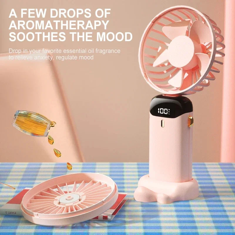 Portable electric cold compress cooling fan