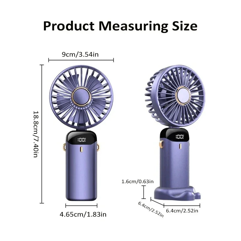 Portable electric cold compress cooling fan