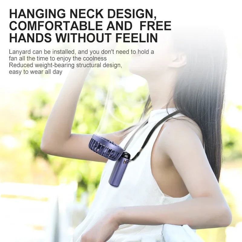 Portable electric cold compress cooling fan