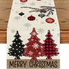 Christmas Table Runner with Snowflake & Pine