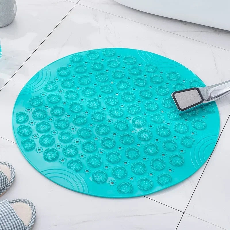 Round PVC Anti Slip Bath Mat