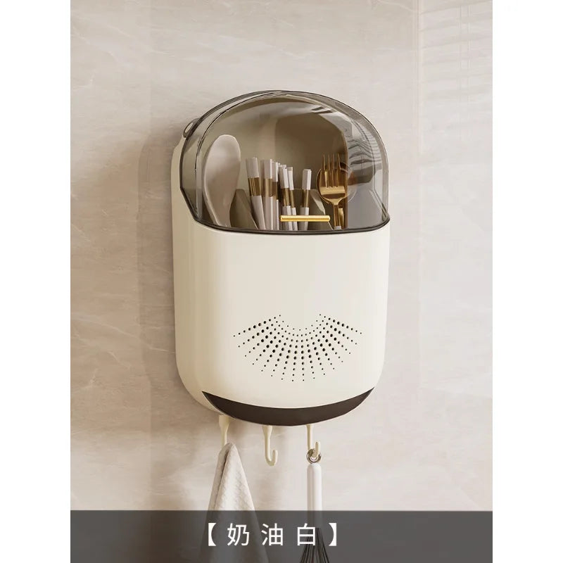 Wall-Mounted Dustproof Chopstick Holder