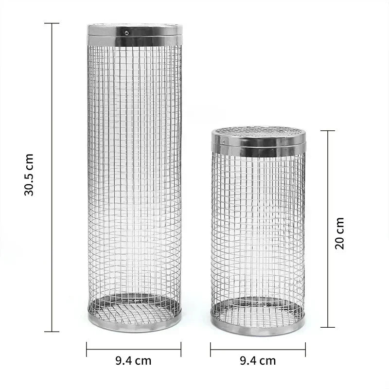 BBQ Grid Rolling Grill Basket