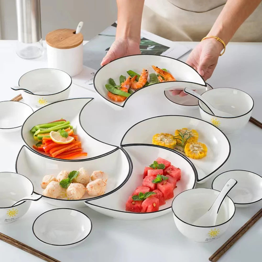 5 Piece Reunion Ceramic Dinnerware Set