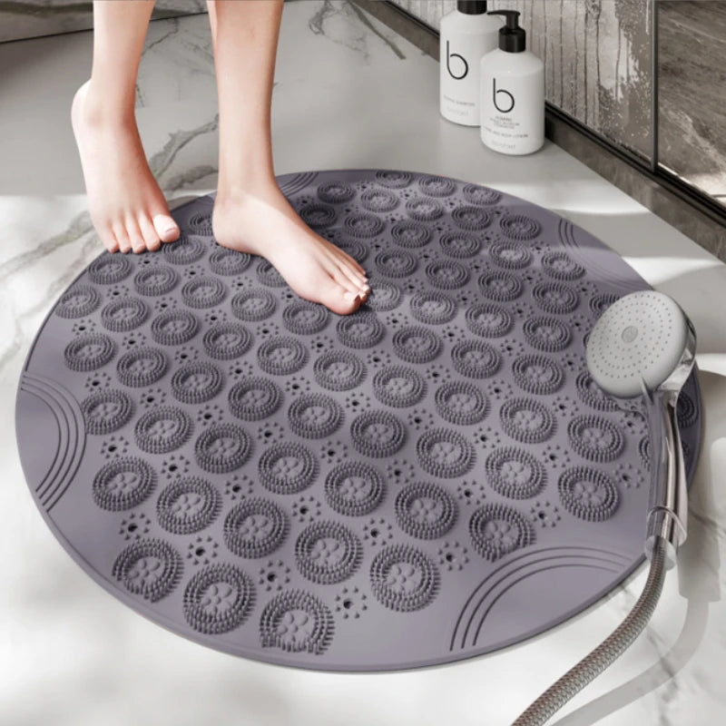 Round PVC Anti Slip Bath Mat