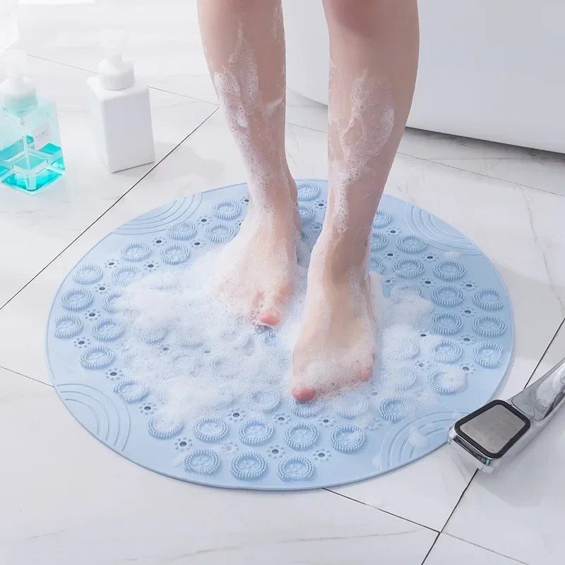 Round PVC Anti Slip Bath Mat