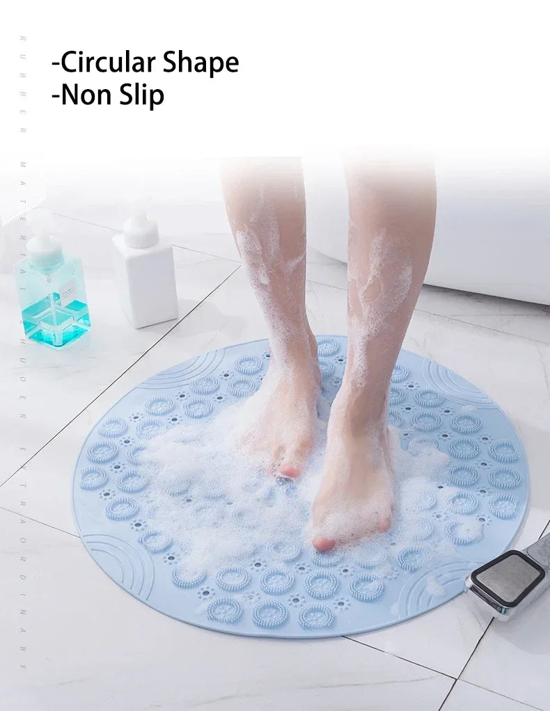 Round PVC Anti Slip Bath Mat