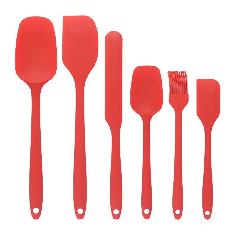 6pc Flexible Silicone Spatula Set