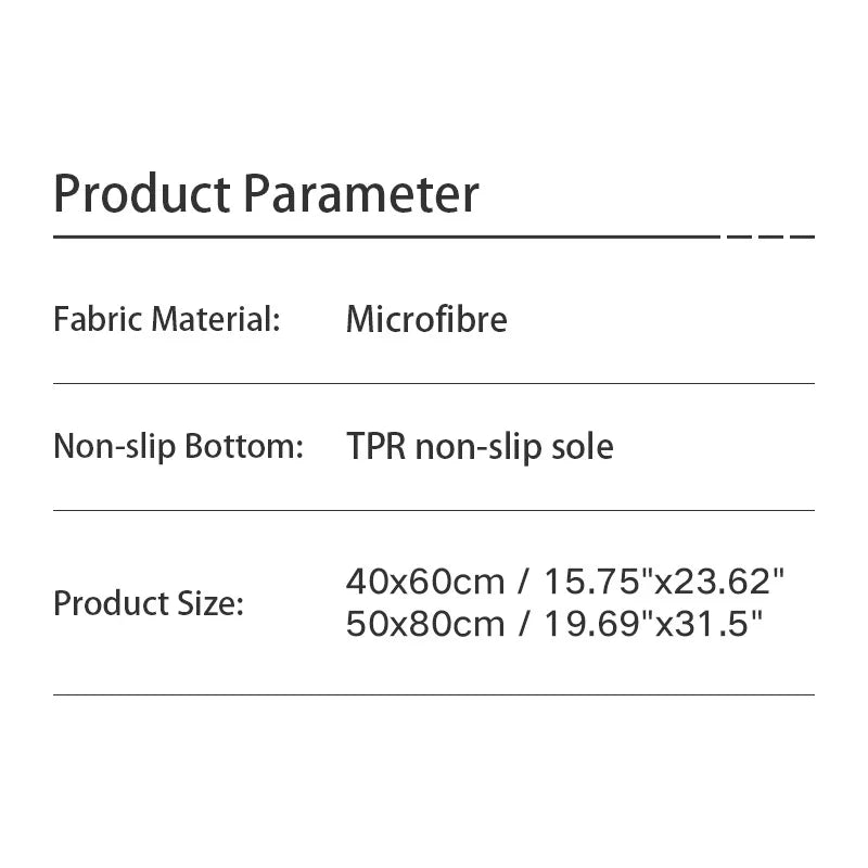 Anti-slip Water Absorbent Foot Mat