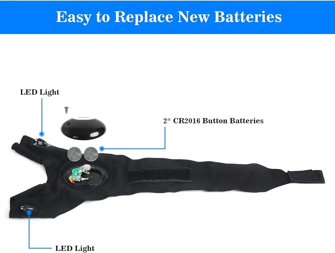 Led flashlight gloves