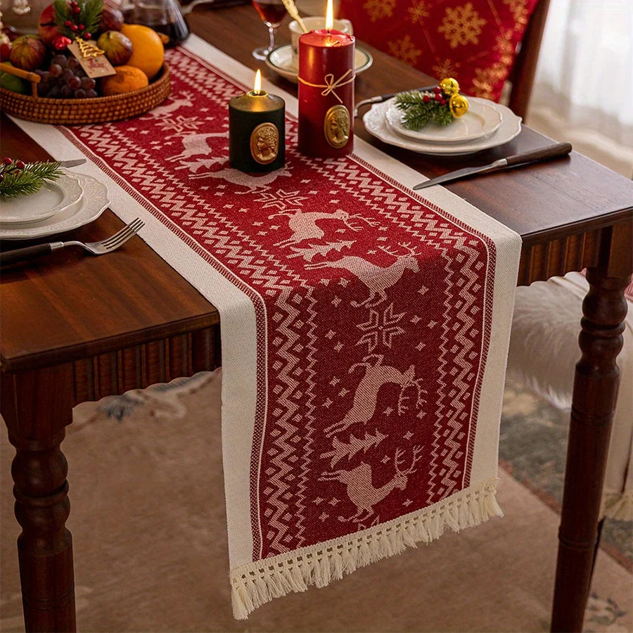 Christmas Elk Table Runner