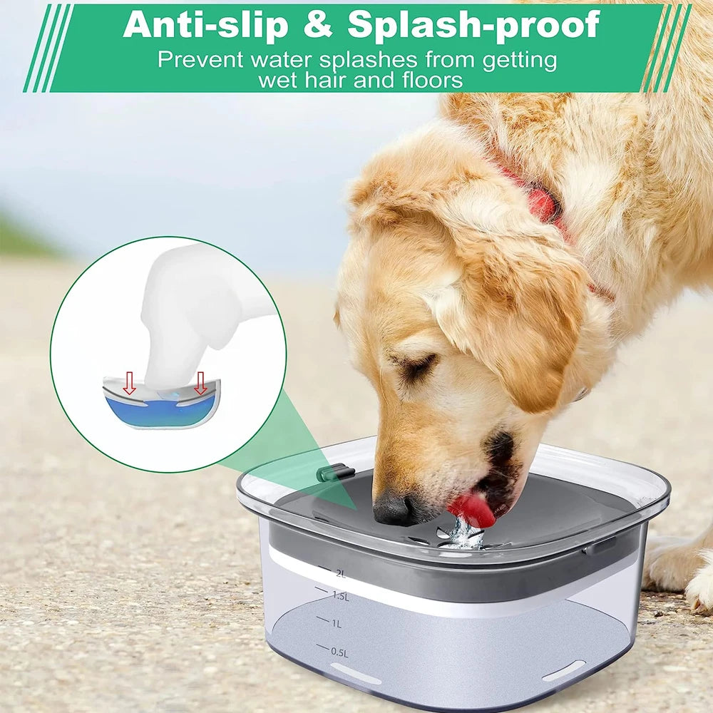 Anti-splash Floating Dog Drinking Water Bowls