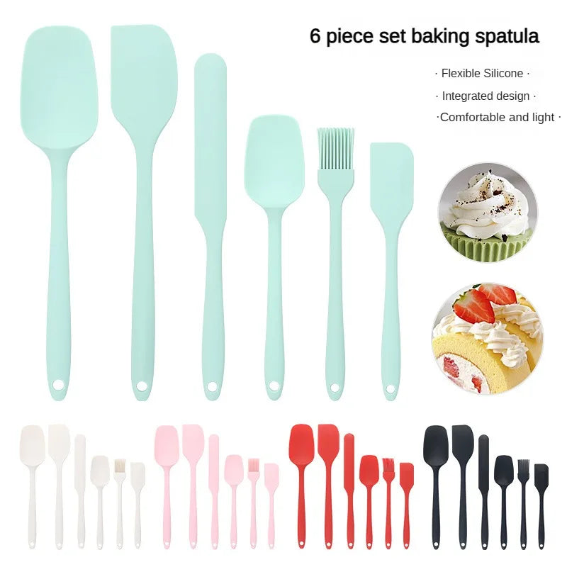 6pc Flexible Silicone Spatula Set