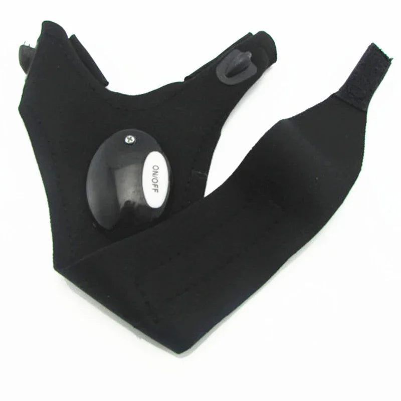 Led flashlight gloves