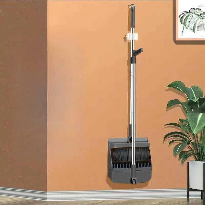 Foldable garbage shovel broom