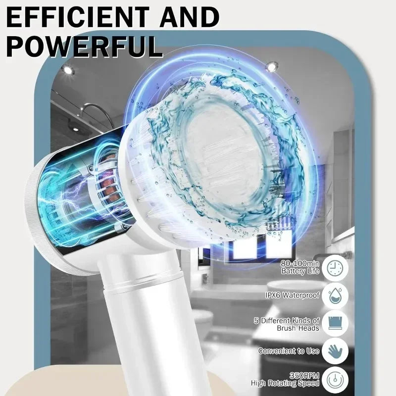 Rechargeable cleaning brush