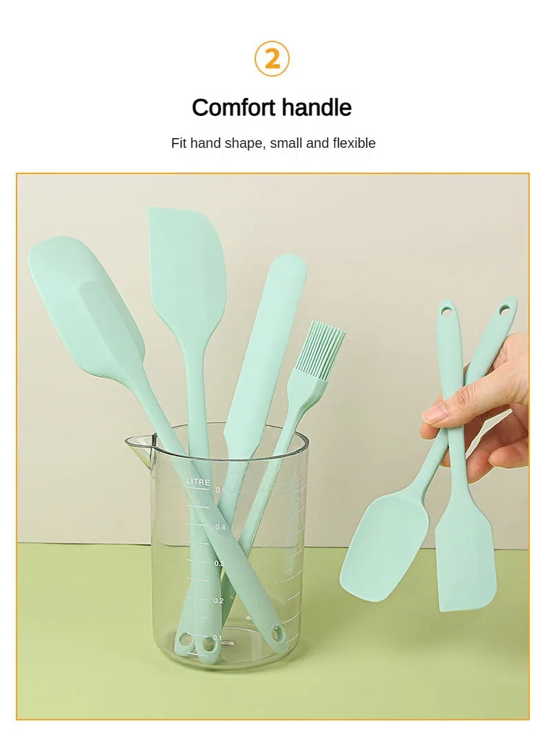 6pc Flexible Silicone Spatula Set