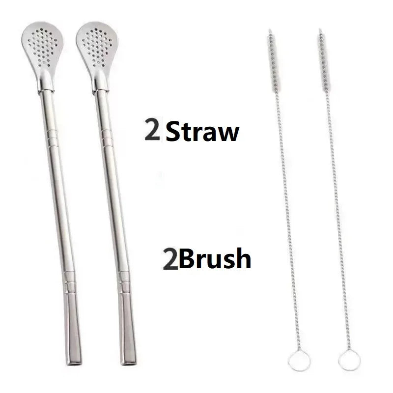 Yerba Mate Bulb Washable Drinking Straw