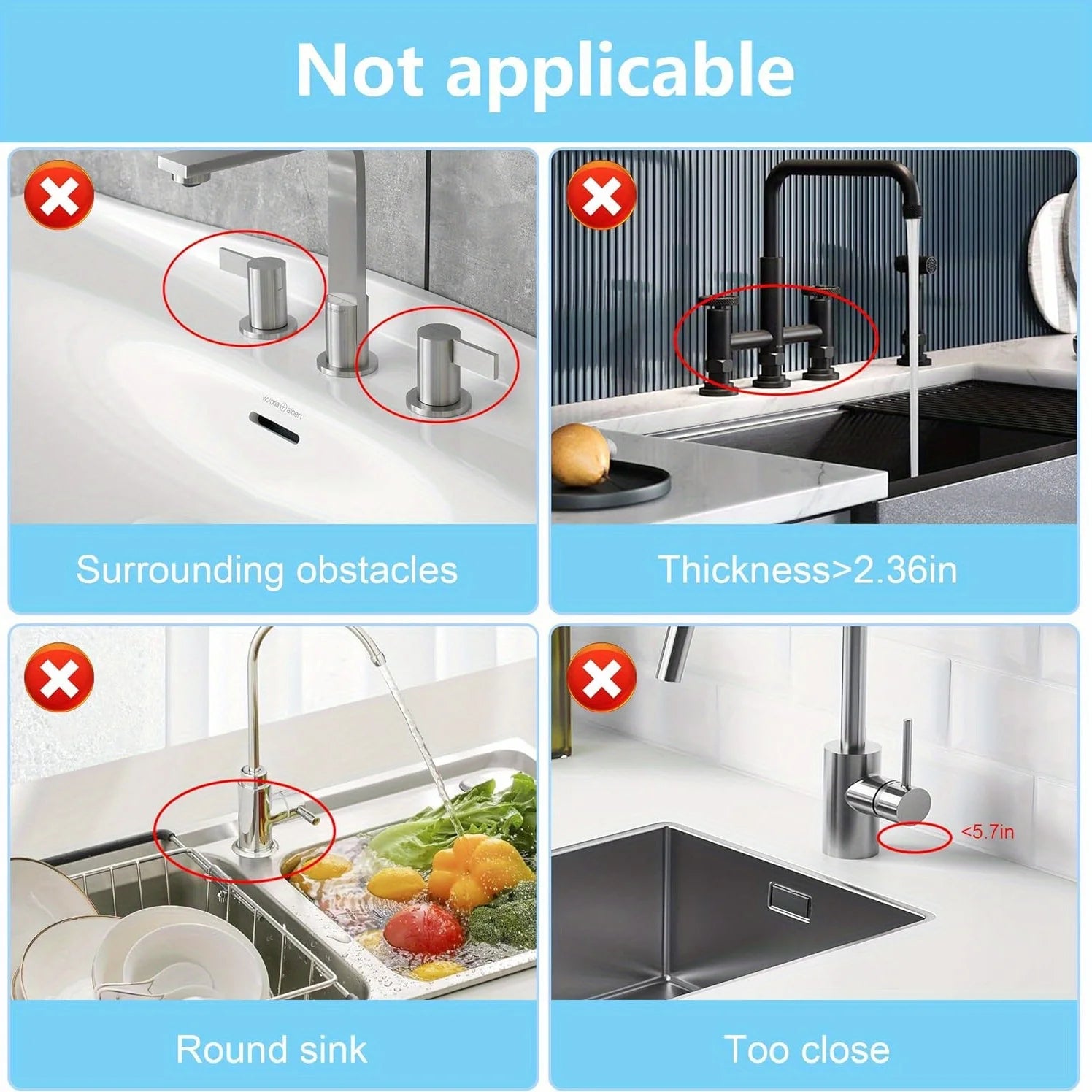 Aqua Slope Rubber Faucet Sinnk Mat