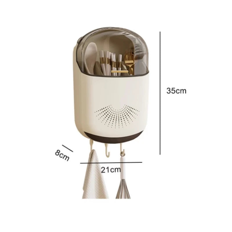 Wall-Mounted Dustproof Chopstick Holder