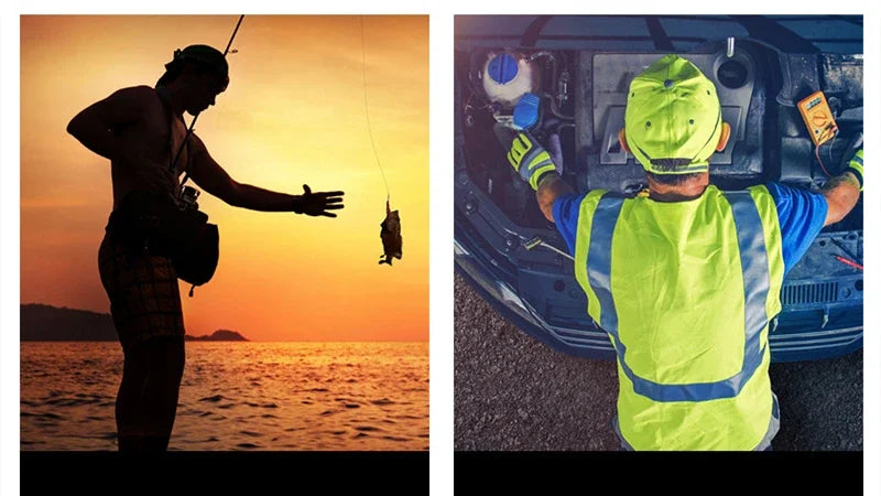 Led flashlight gloves