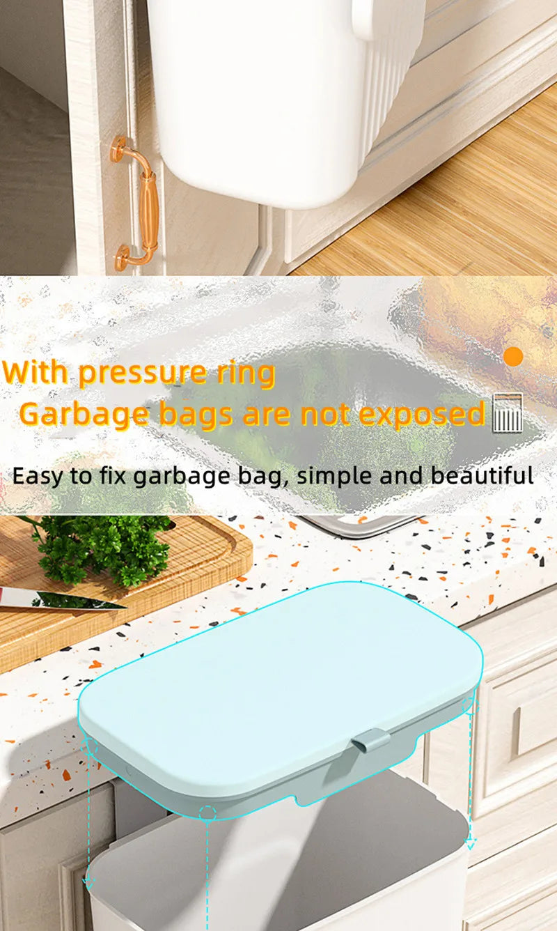 Wall Mounted Hanging Trash Bin