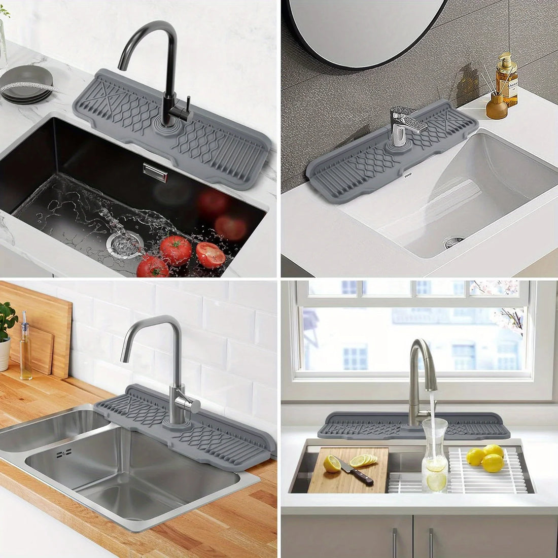 Aqua Slope Rubber Faucet Sinnk Mat