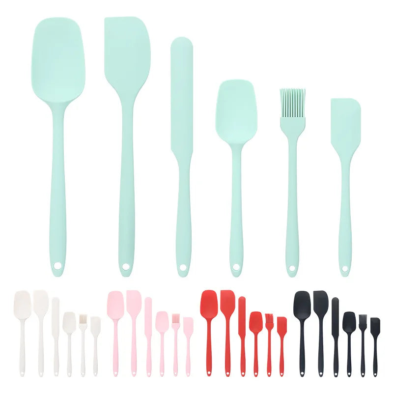 6pc Flexible Silicone Spatula Set