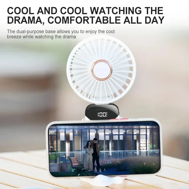 Portable electric cold compress cooling fan