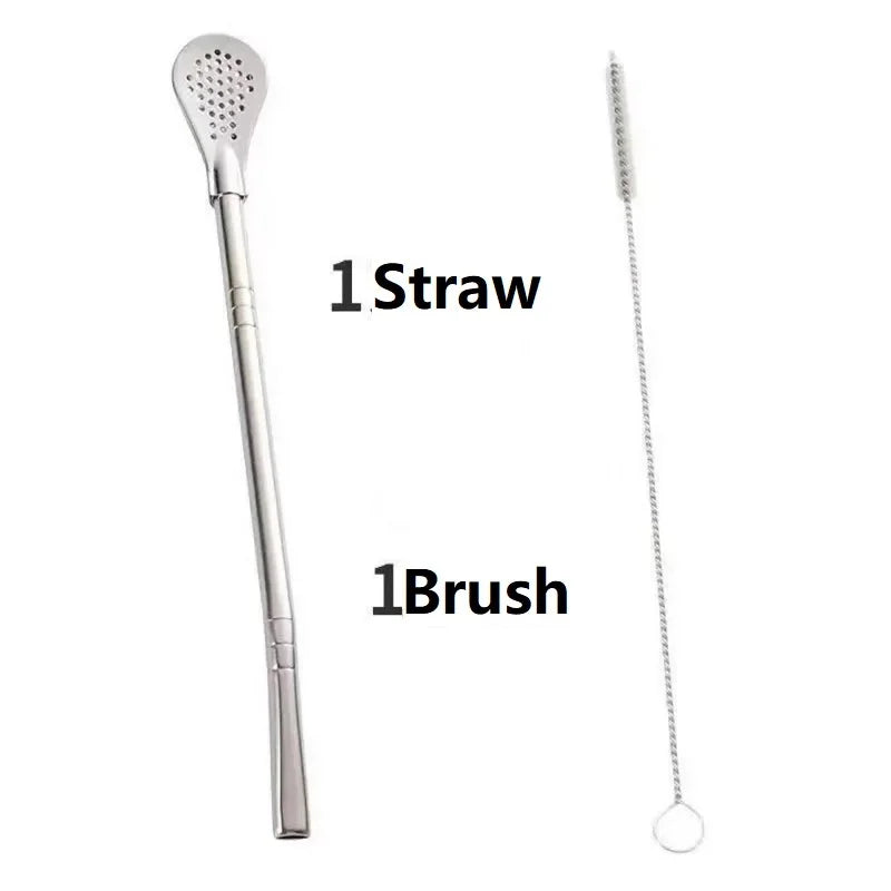 Yerba Mate Bulb Washable Drinking Straw