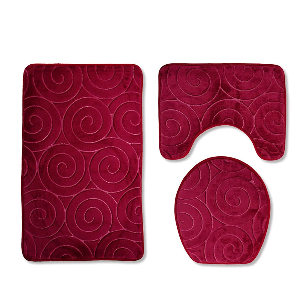 3PCS-wine red
