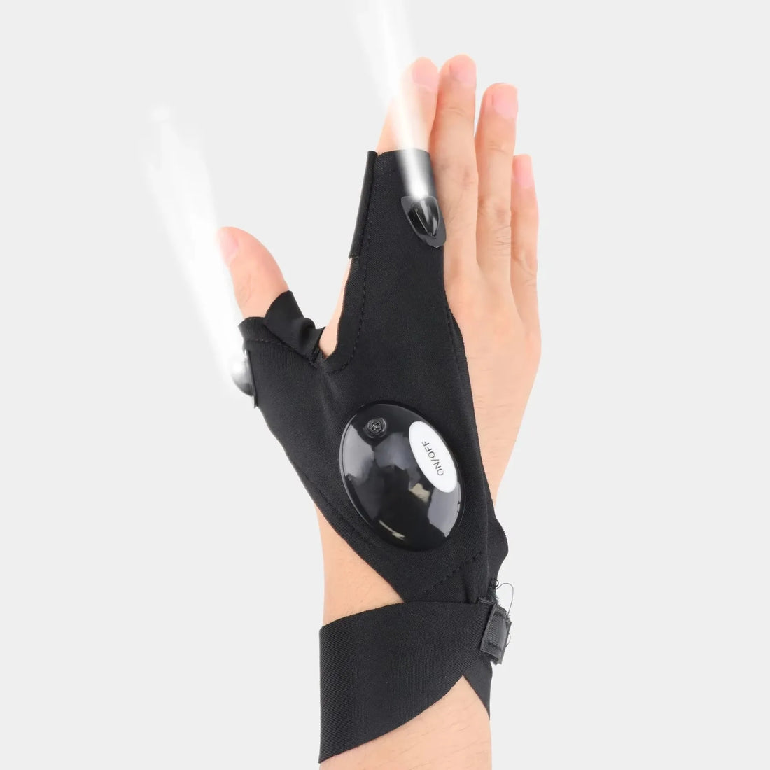 Led flashlight gloves
