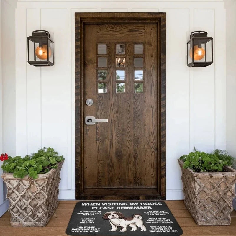 Bathroom Non-Slip Dog Picture Doormat