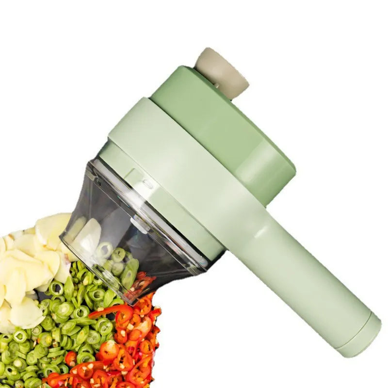 4 in 1 portable electric vegetable cutter set