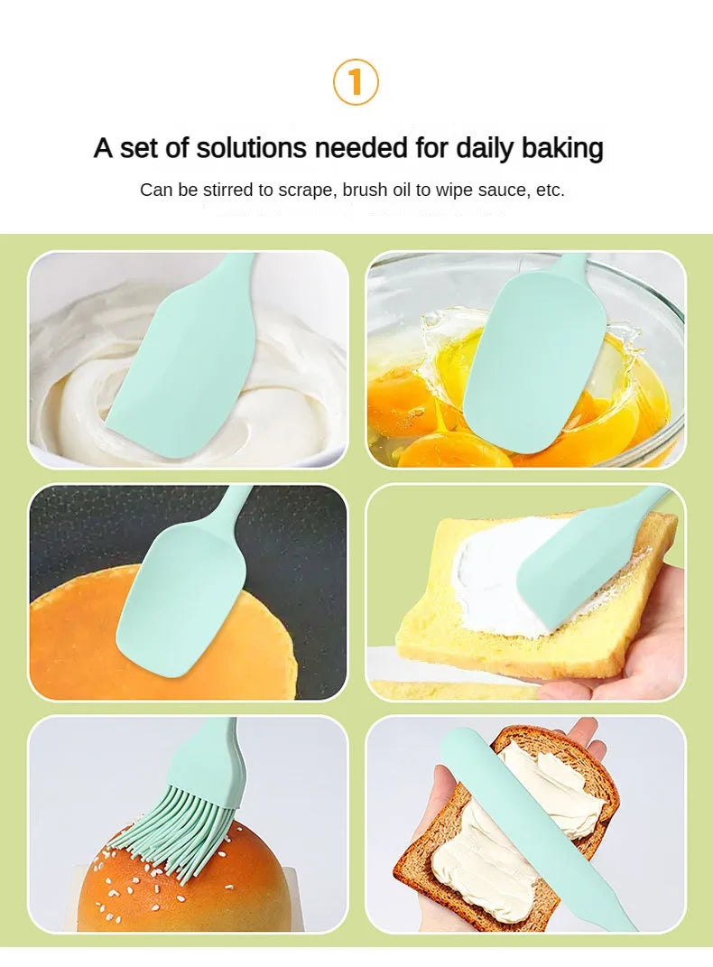 6pc Flexible Silicone Spatula Set