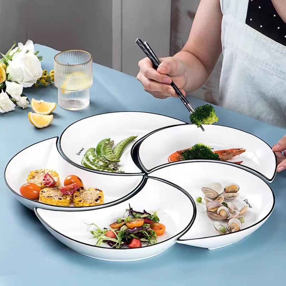 5 Piece Reunion Ceramic Dinnerware Set