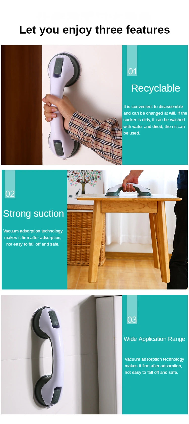 Anti Slip Grab Bar Handle