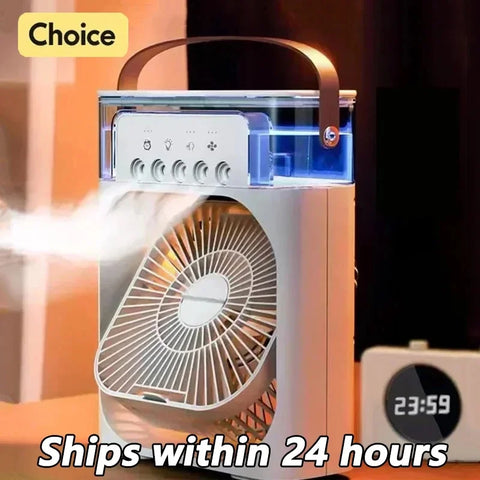 Portable air conditioning fan