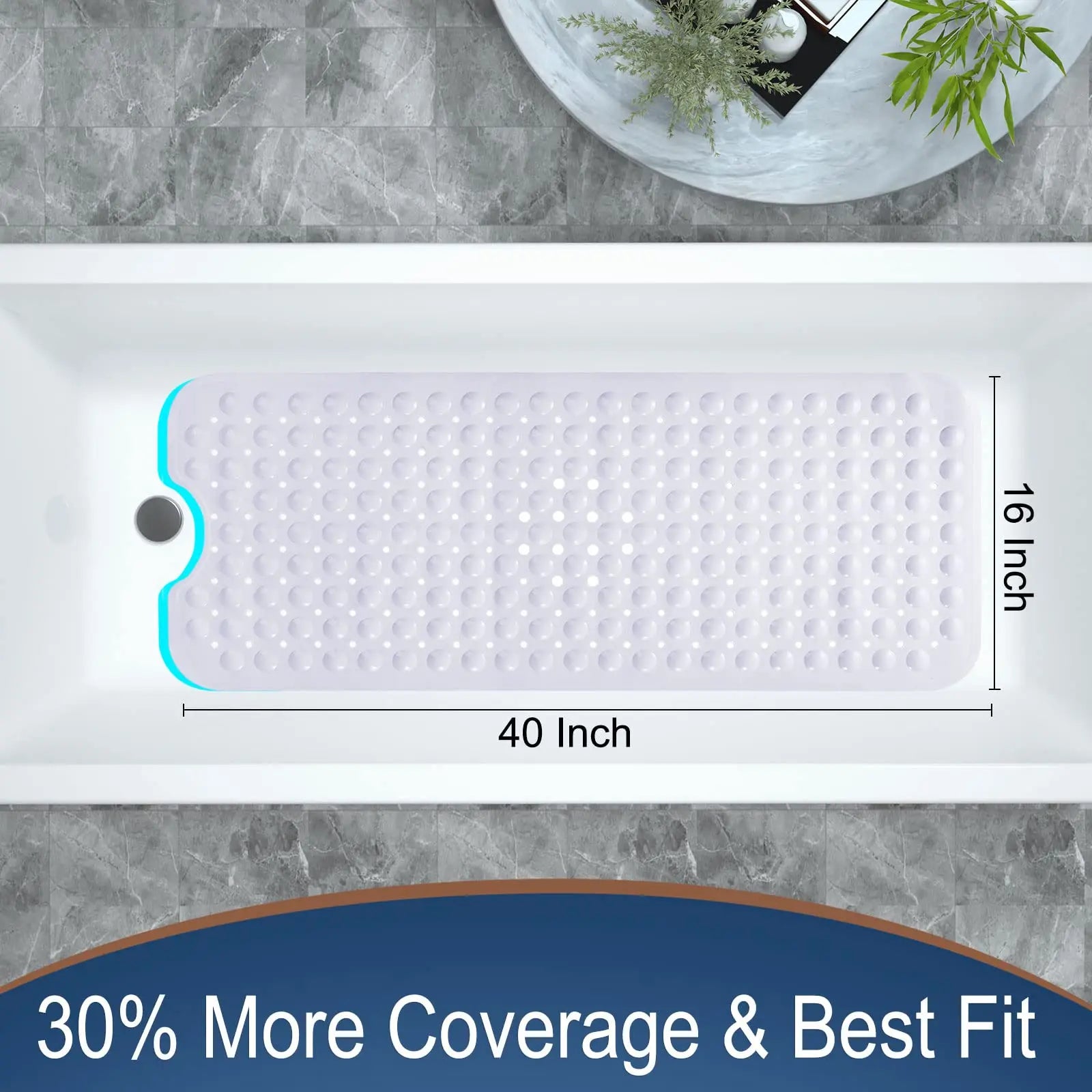 Large Non Slip Bathtub & Shower Mat