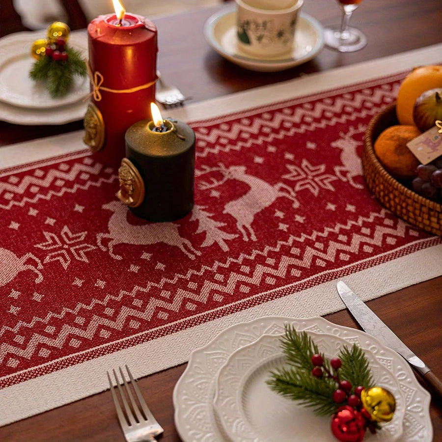 Christmas Elk Table Runner
