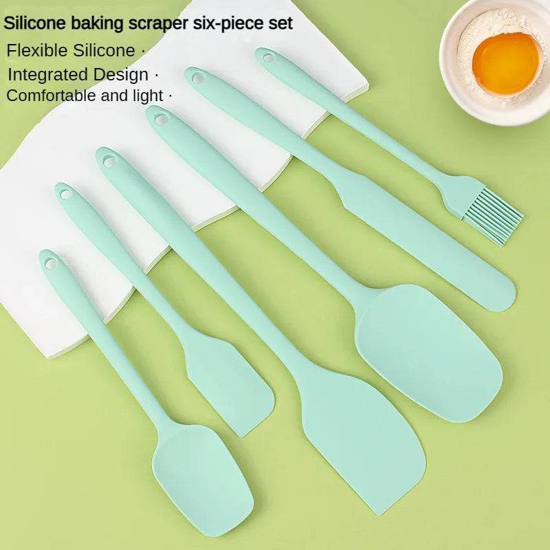 6pc Flexible Silicone Spatula Set