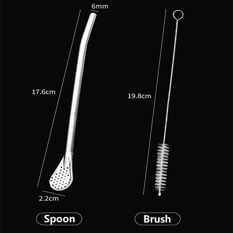 Yerba Mate Bulb Washable Drinking Straw