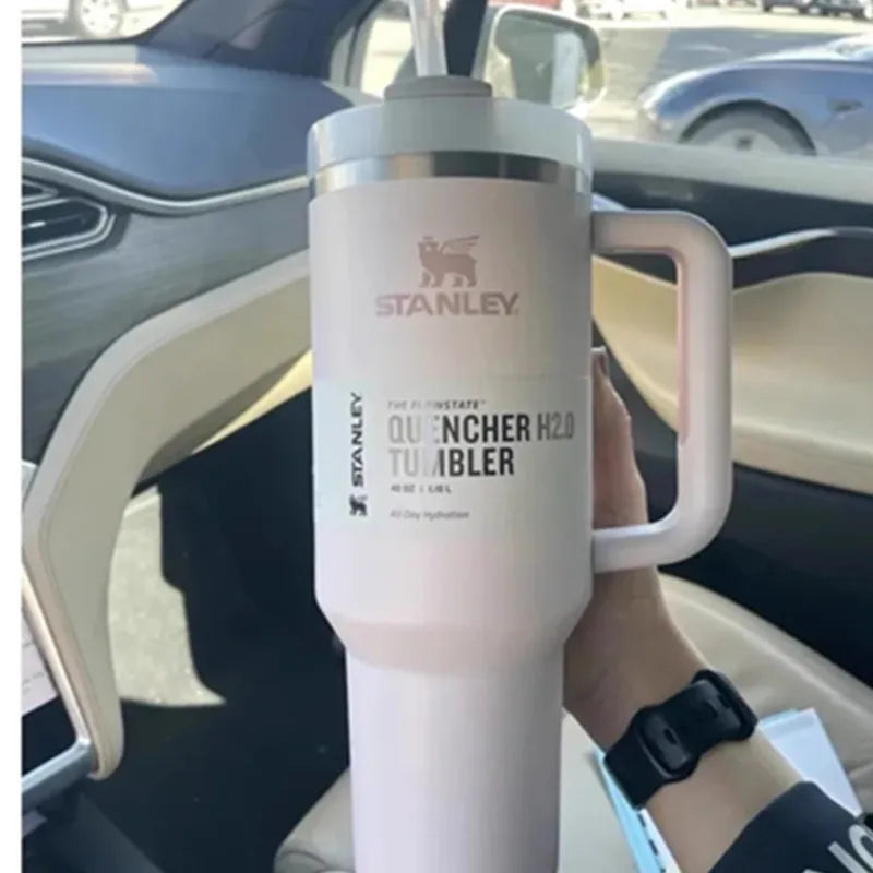 Stanley Tumbler with Handle Straw