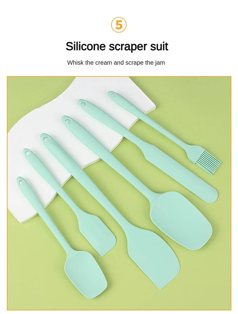 6pc Flexible Silicone Spatula Set