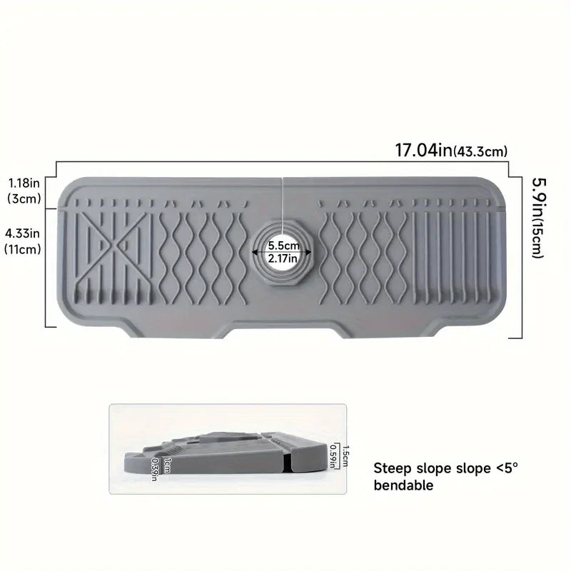 Aqua Slope Rubber Faucet Sinnk Mat