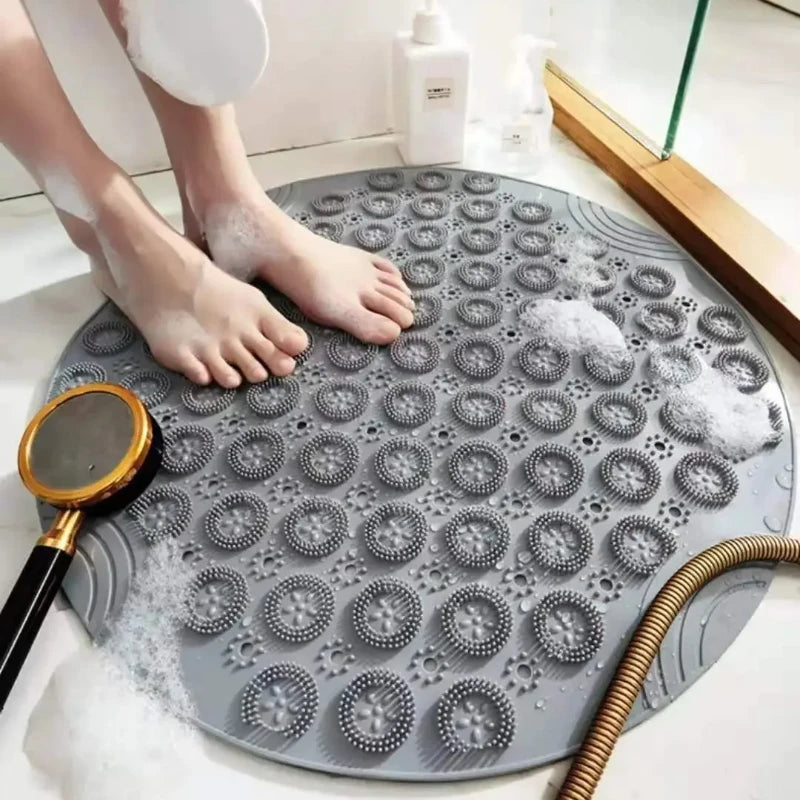 Round PVC Anti Slip Bath Mat