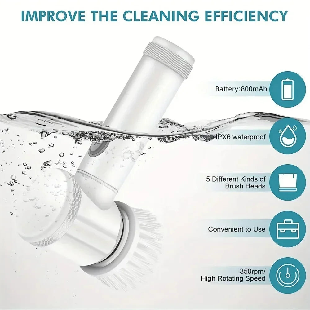 Rechargeable cleaning brush