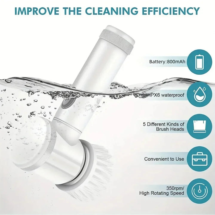 Rechargeable cleaning brush